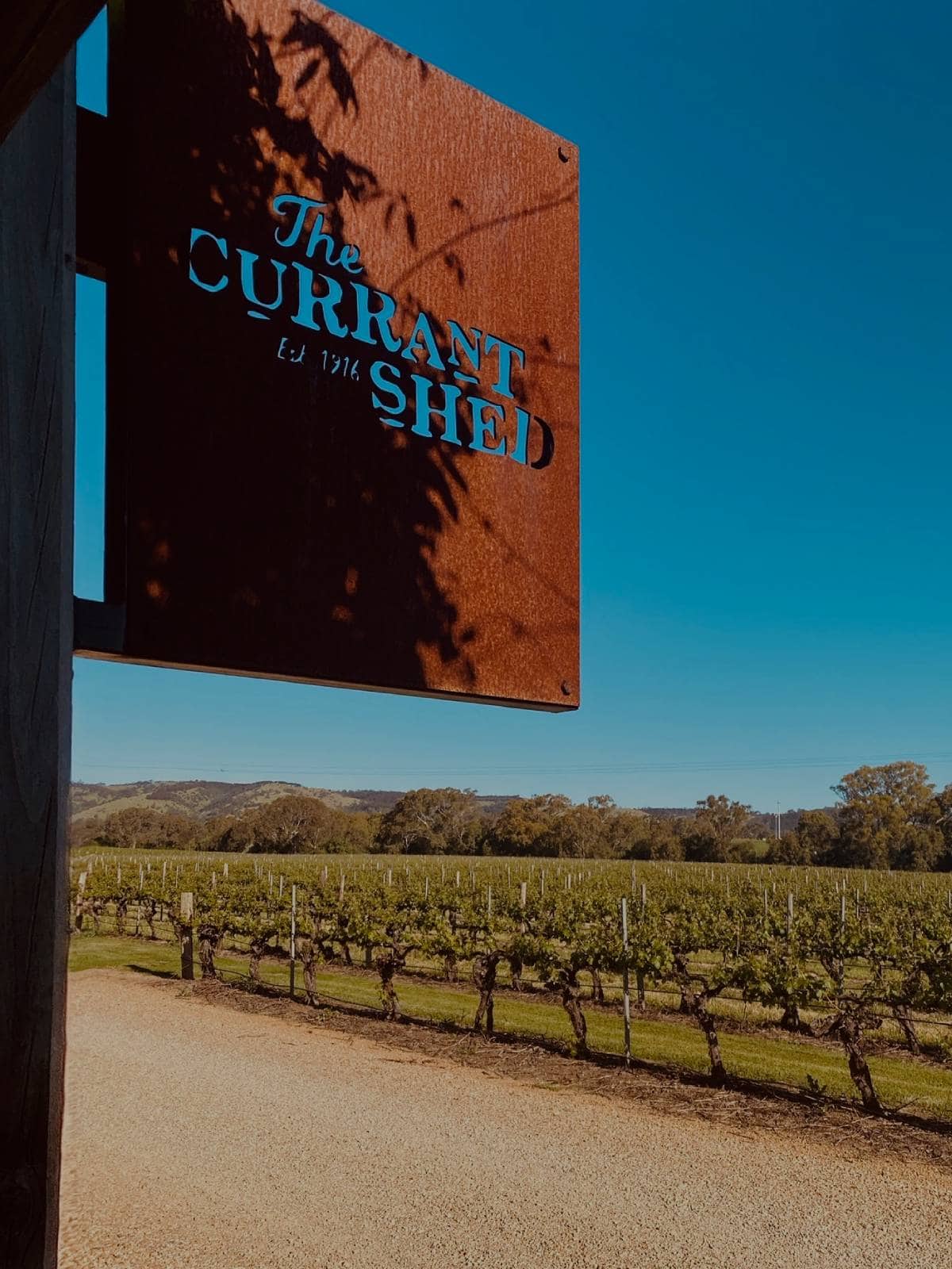 The Currant Shed, McLaren Vale sign